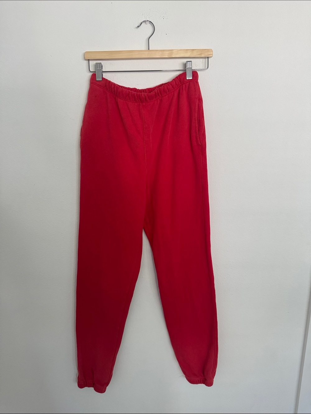 Re/Done Red Track Jogger Pants